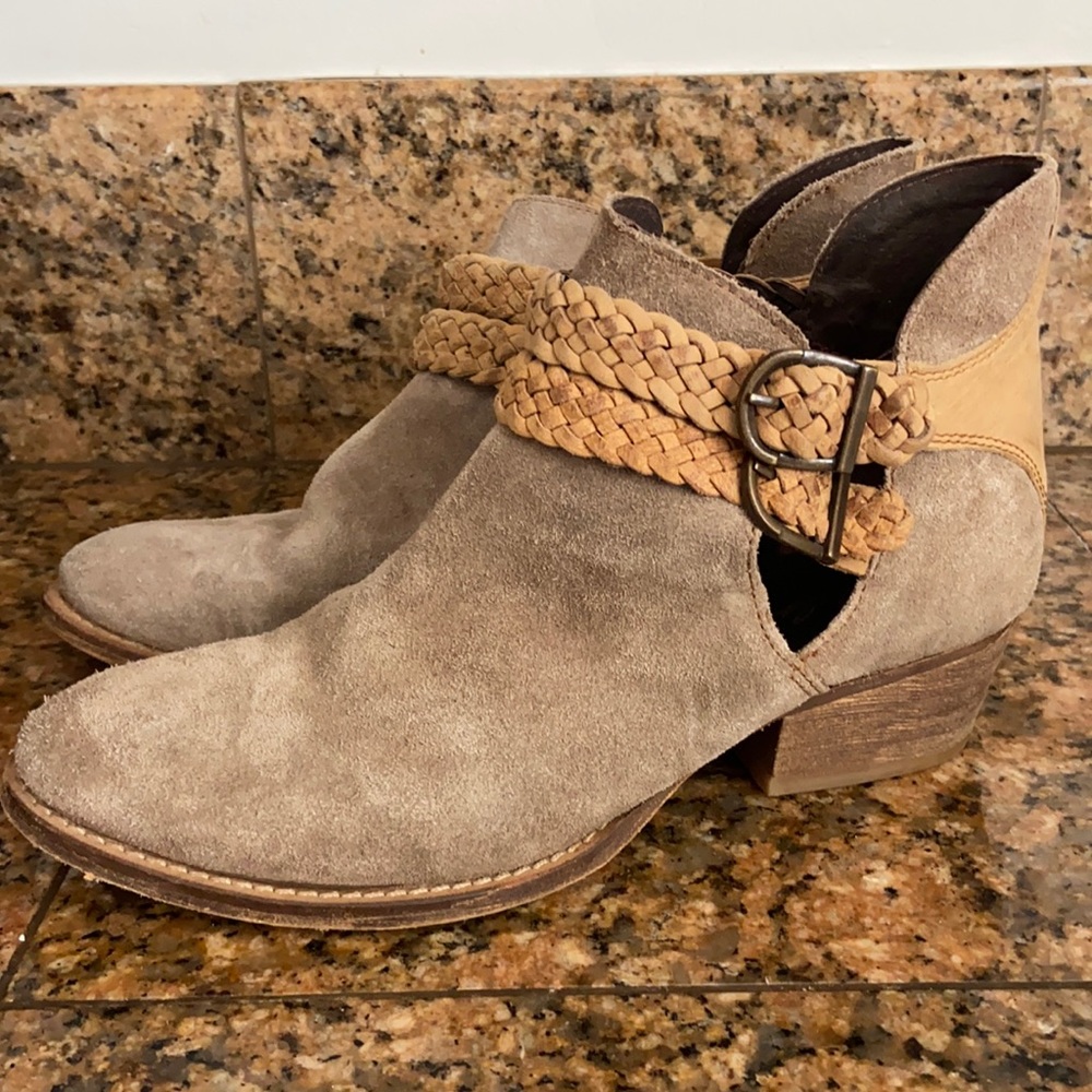 Cowboy Style Ankle Boots - barely worn.